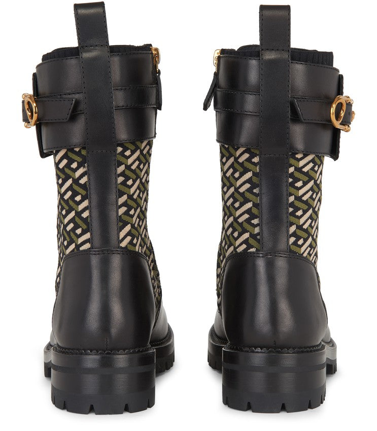 VERSACE Greca combat boots