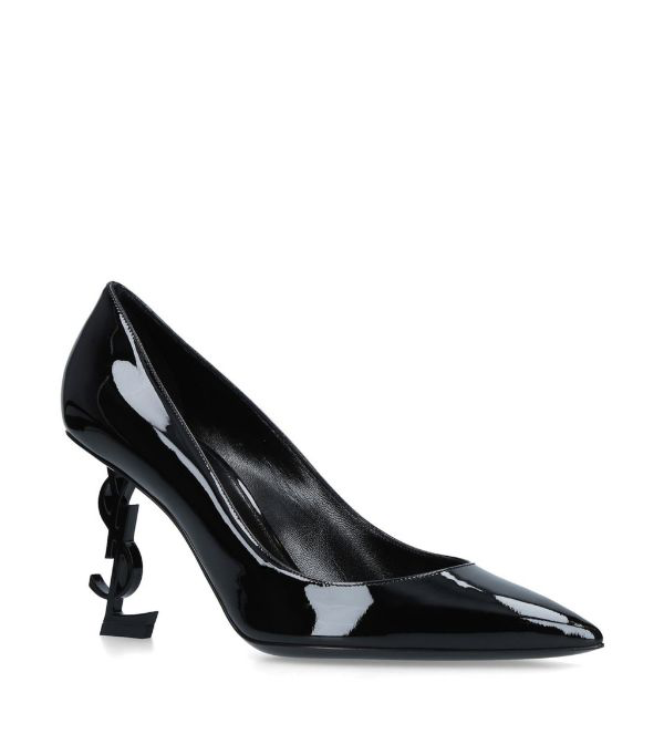 YSL Yves Saint Laurent Patent Opyum Pumps 85