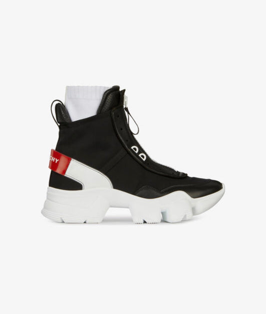 MEN GIVENCHY JAW HIGH SNEAKERS IN NYLON AND LEATHER