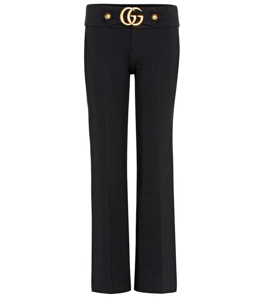 Women GUCCI Stretch trousers with double G