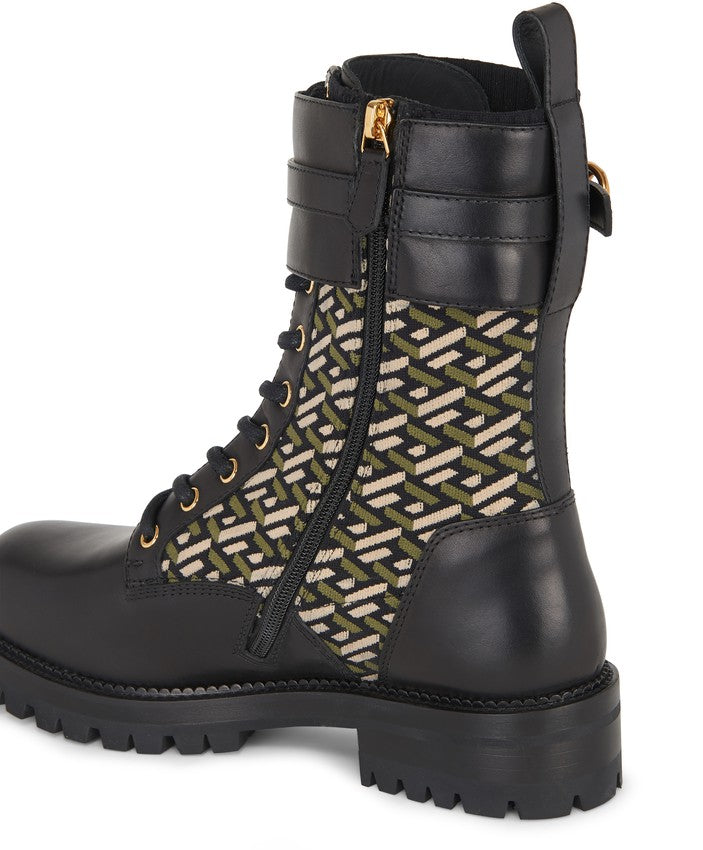 VERSACE botas militares Greca