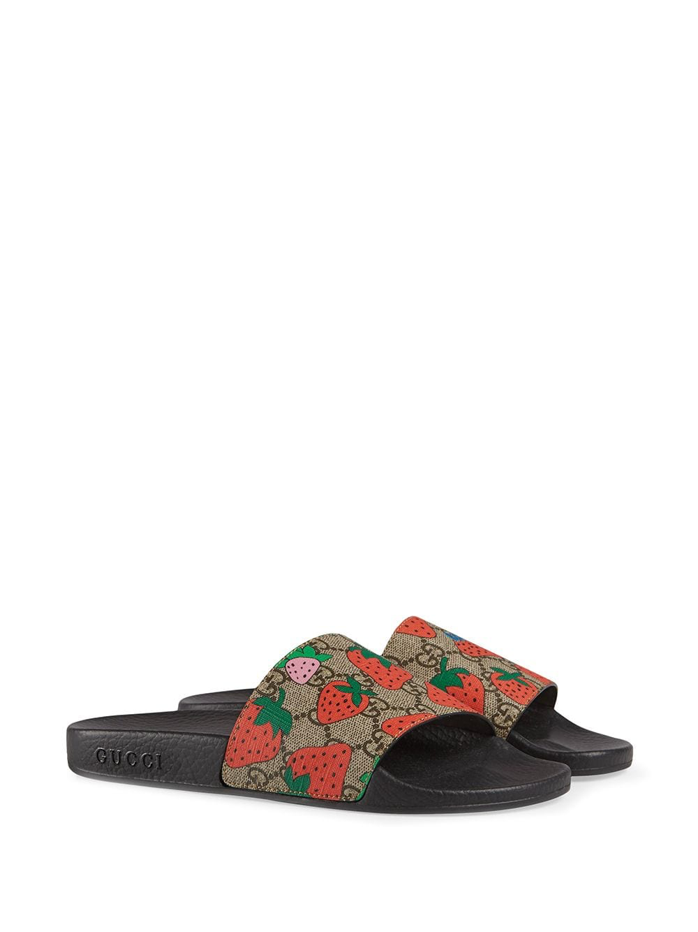 Gucci GG Strawberry slide sandal