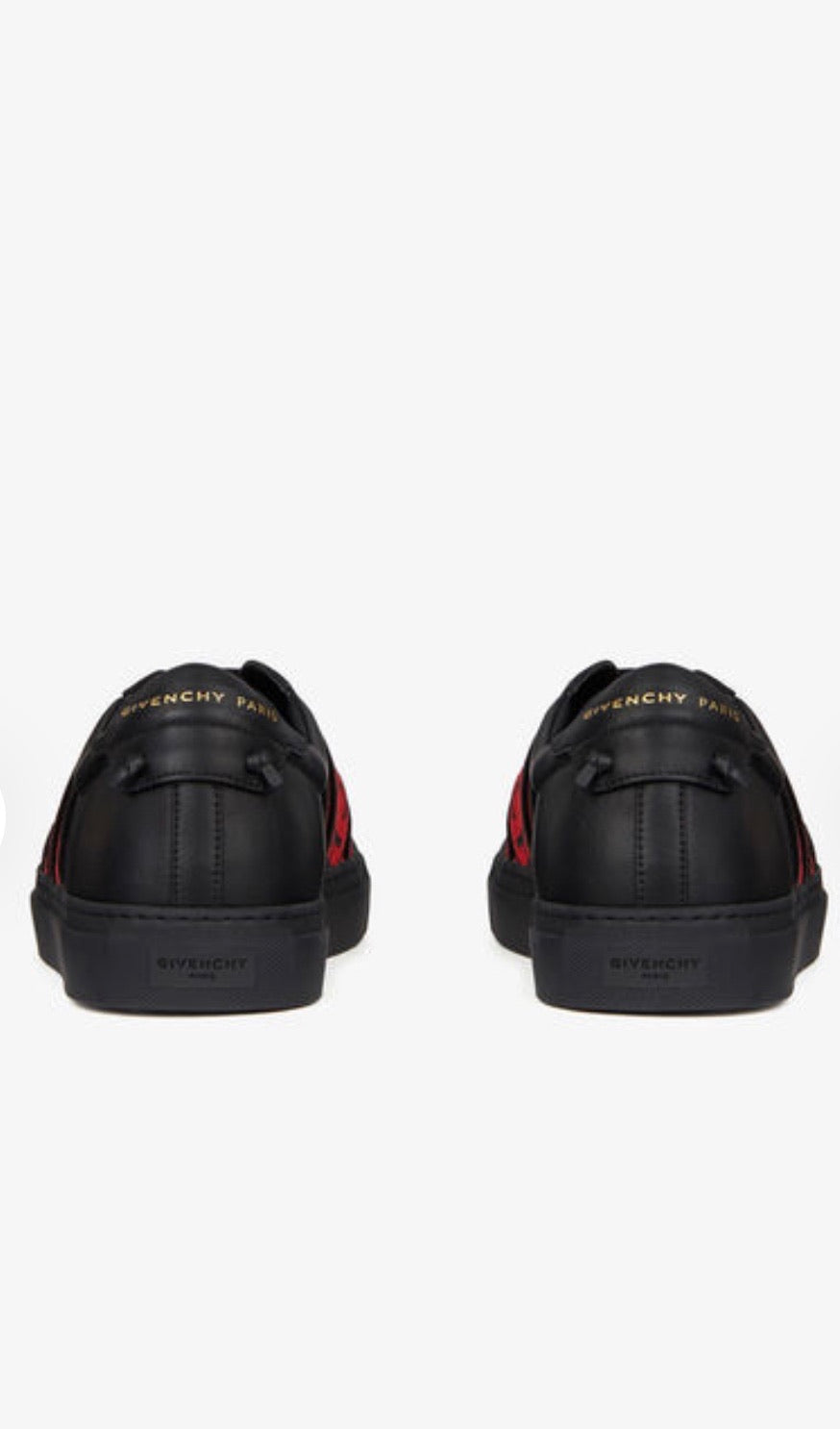 MEN GIVENCHY 4G WEBBING SNEAKERS IN LEATHER