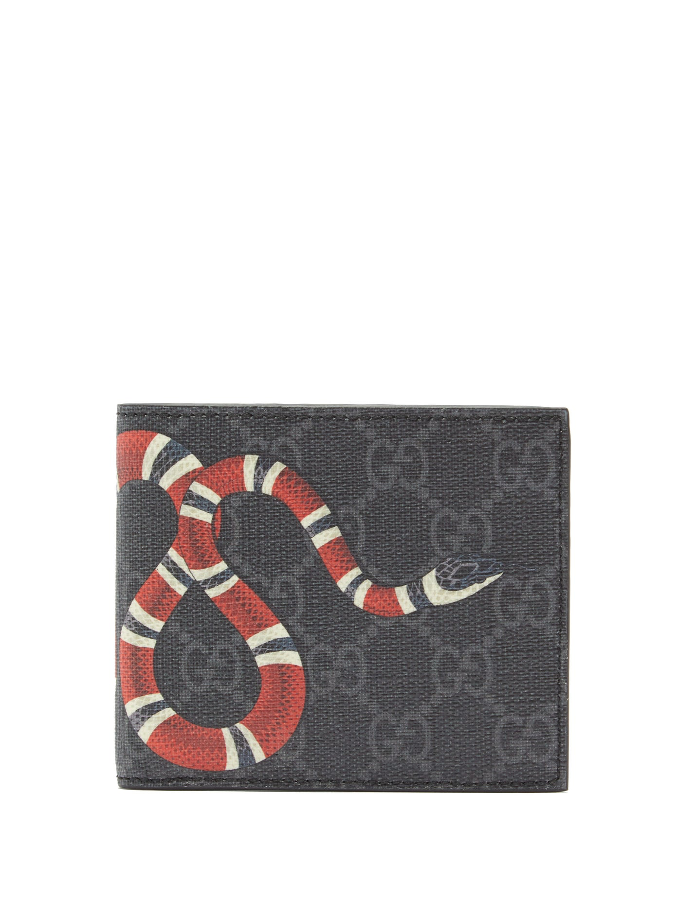 Cartera grande GG Supreme con estampado Kingsnake de Gucci