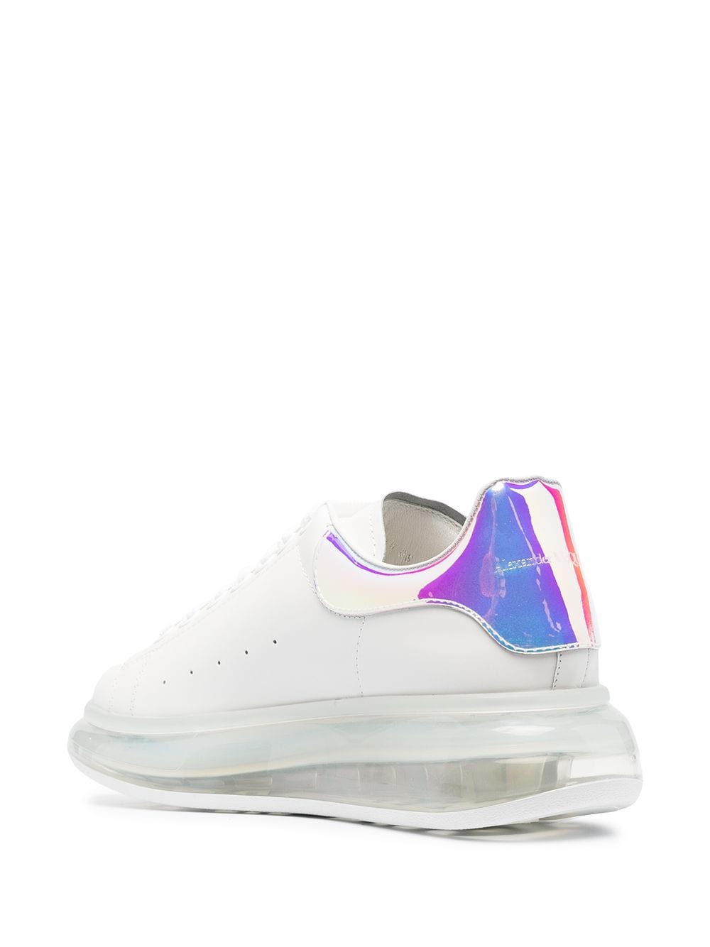 Alexander McQueen Oversize iridescent leather sneakers