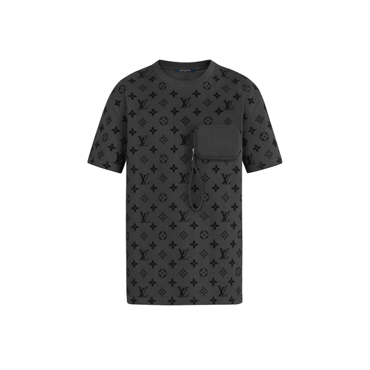 MEN LOUIS VUITTON HOOK-AND-LOOP MONOGRAM SHORT SLEEVE T-SHIRT