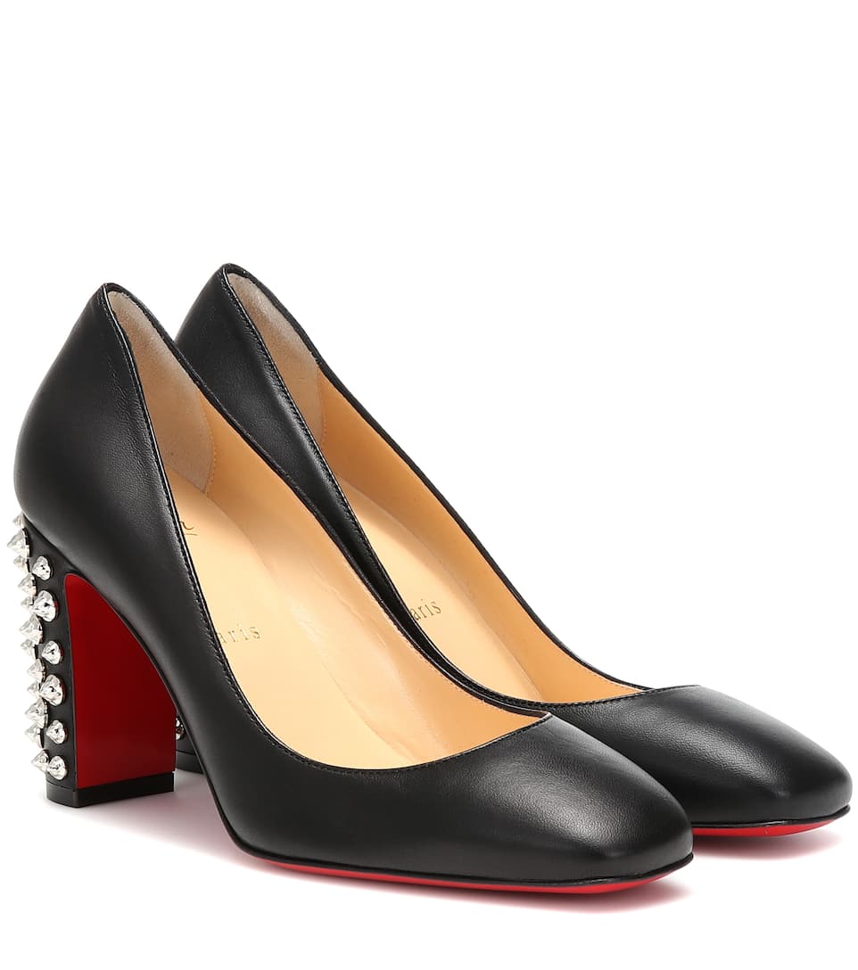 FEMME CHRISTIAN LOUBOUTIN escarpins en cuir Donna Stud Spikes 85