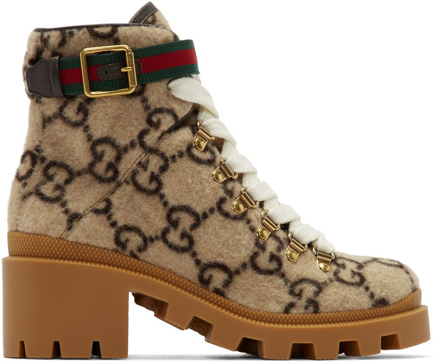 Gucci GG wool ankle boot