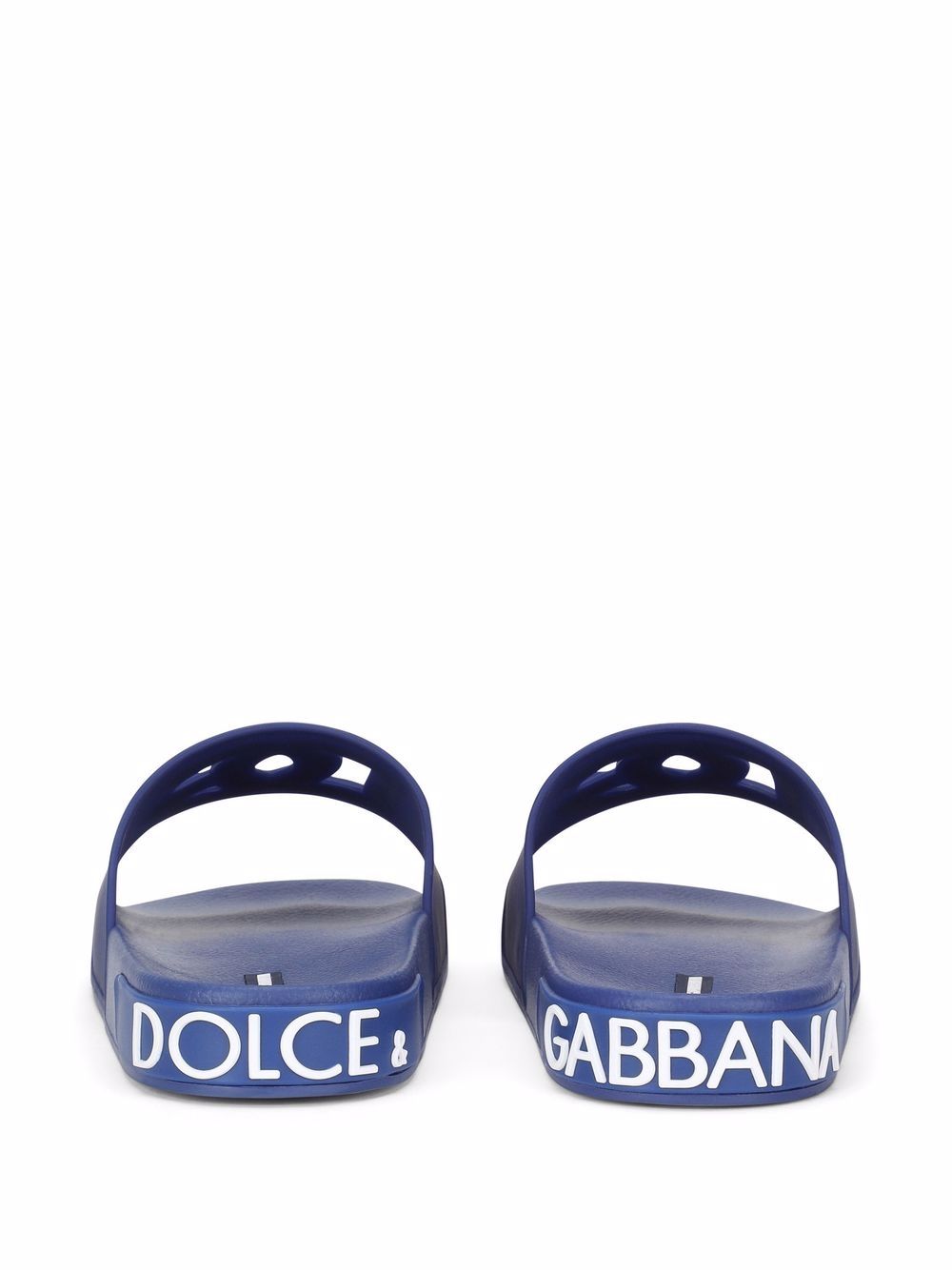 Claquettes à logo découpé Dolce &amp; Gabbana