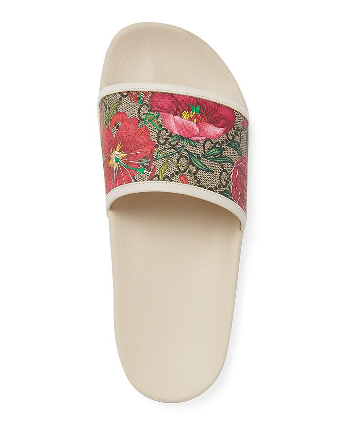 Sandale à glissière Gucci GG Flora