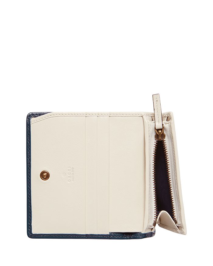 Gucci GG Marmont Matelassé Leather White Card Case Wallet