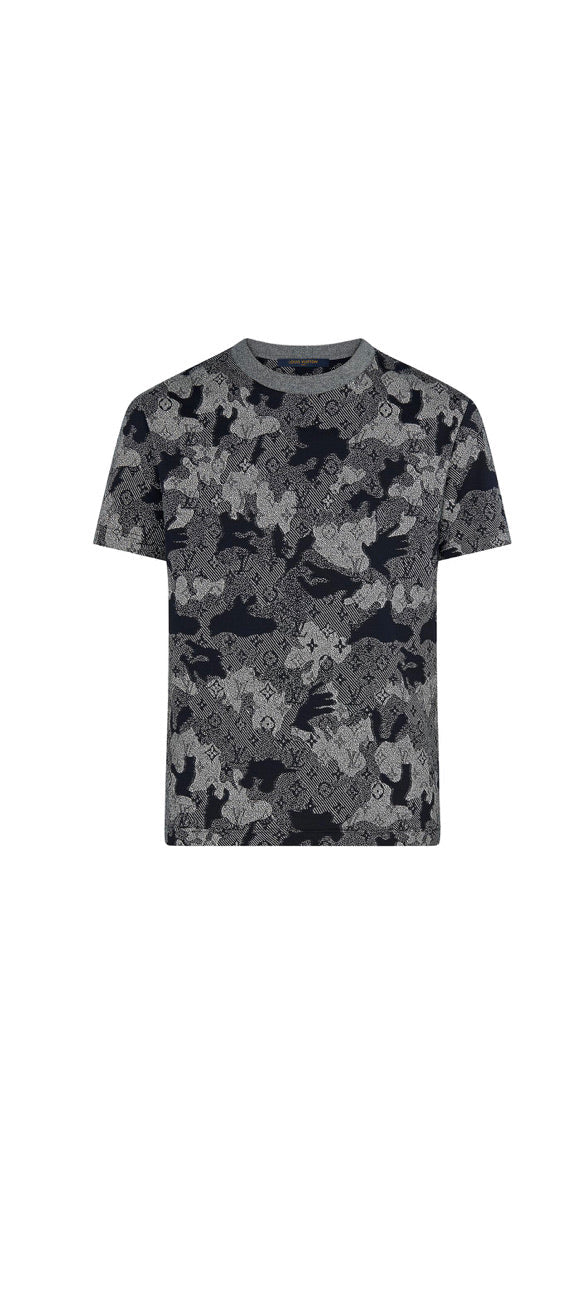 MEN LOUIS VUITTON LV CAMO JACQUARD T-SHIRT - UN ATELIER