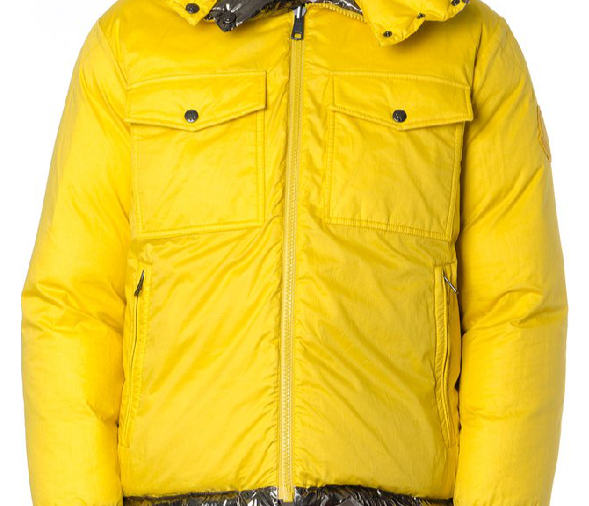 MONCLER Prele Reversible Puffer Jacket In Metallic