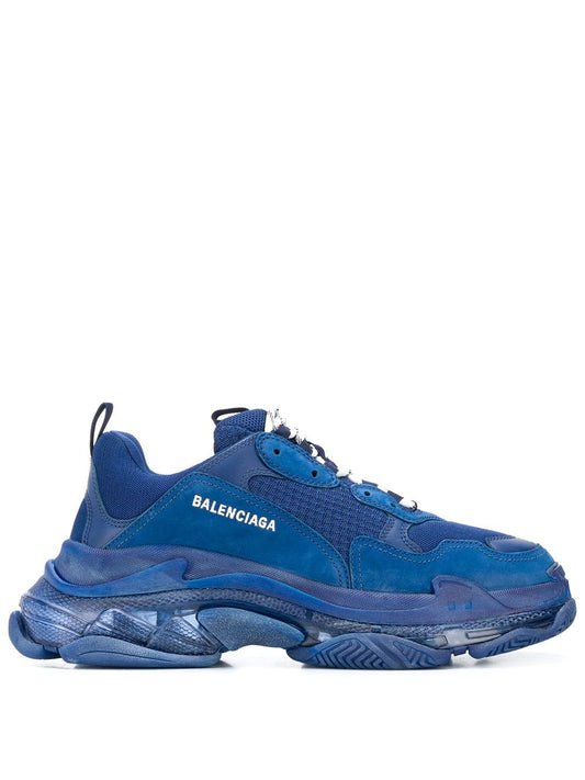 BALENCIAGA TRIPLE S Baskets BLEU Homme