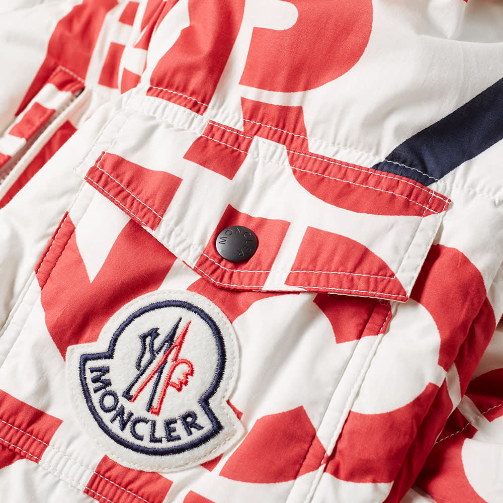 Moncler Jacket "Jehan" quilted jacket in logo print REMOVABLE SLEEVE DOWN JACKET