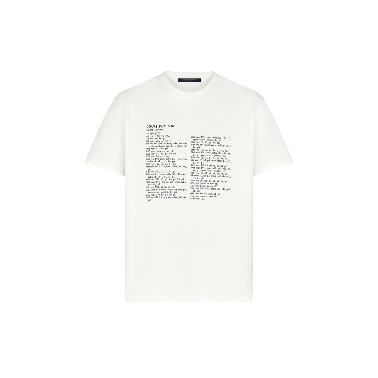 Louis Vuitton PRINTED FRONT AND BACK T-SHIRT