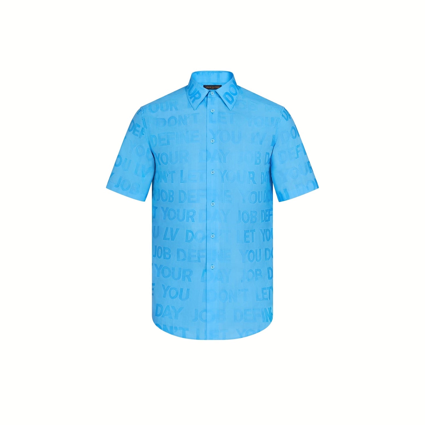 LOUIS VUITTON SHORT-SLEEVED TONAL LETTERS SHIRT